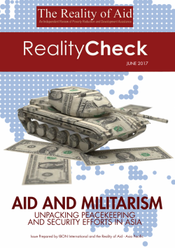 Aid and Militarism: Unpacking Peacekeeping and Security Efforts in Asia