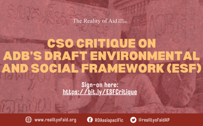 ADB’s Draft Environmental and Social Framework: CSO Critique